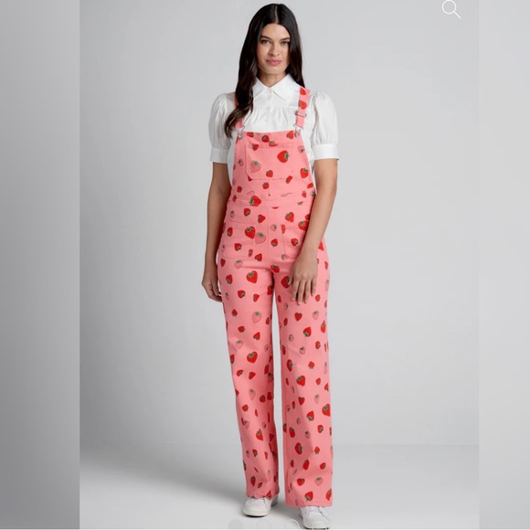 Modcloth Denim - Sweeten The Deal NEW Wide-Leg Overalls